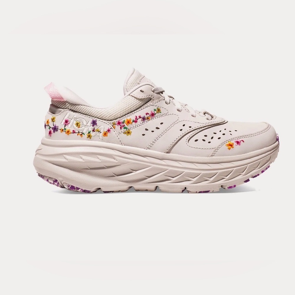 HOKA Bondi L 'Vibrant Bloom' Nimbus Cloud Nimbus Cloud Running Shoes men 14 w 15